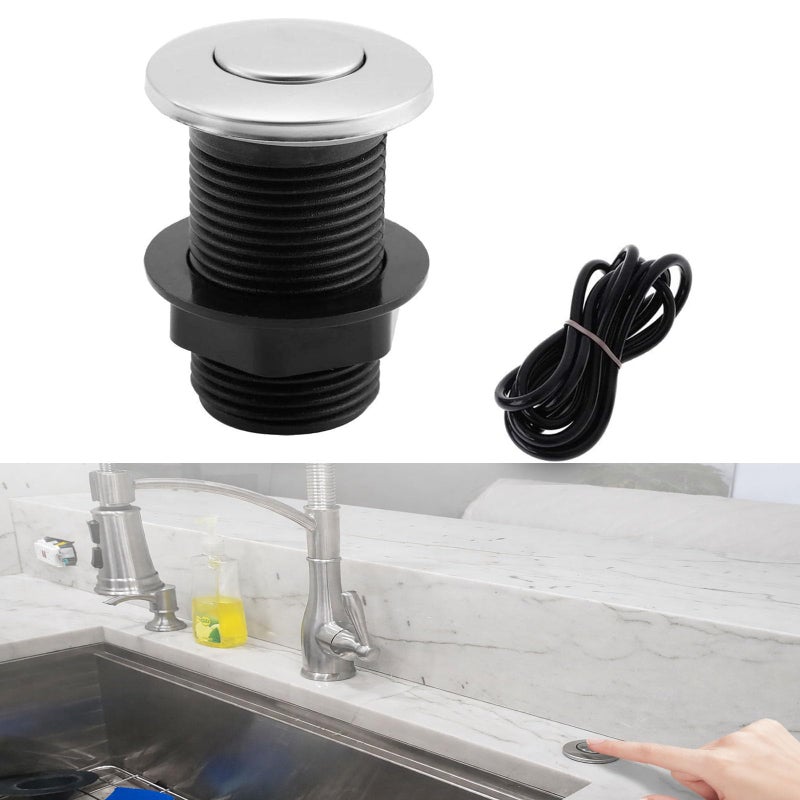 Ketofa 2026 Upgraded Sink Top Push Button with Air Hose Replacement, Air Switch Button for Garbage Disposal Air Actived Switch Sink Garbage Disposal Parts by Ketofa - Image 1
